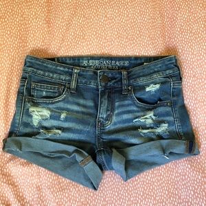 American Eagle super stretch jean shorts